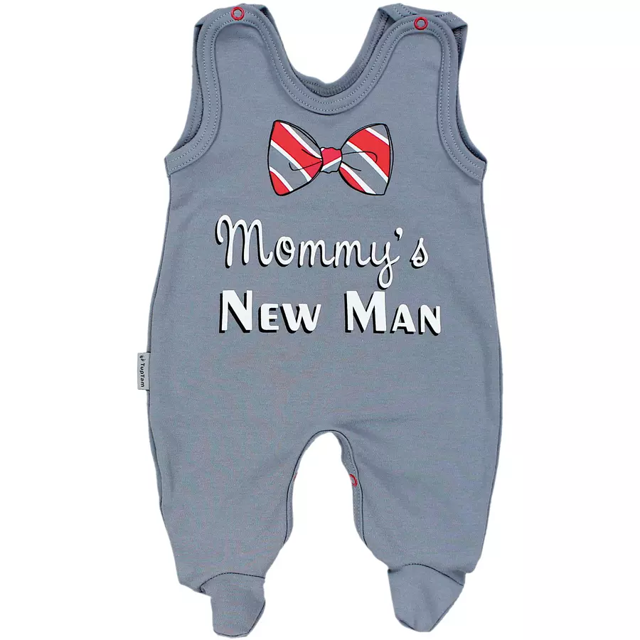 TupTam Baby Strampler mit Aufdruck Spruch 5er Pack beigeblau