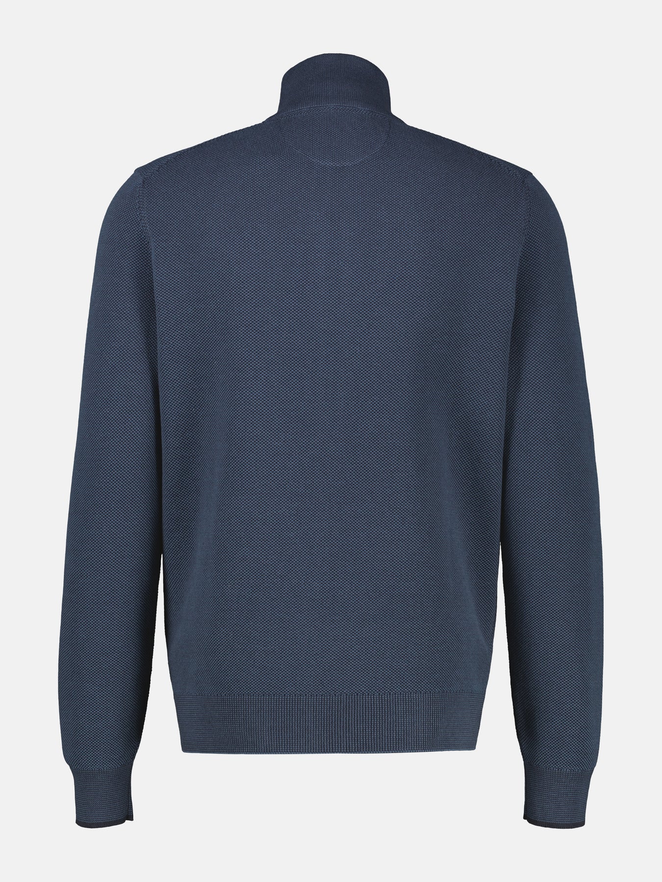 Strickjacke mit Stehkragen in 2-Tone-Optik