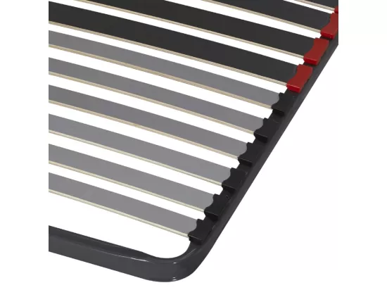 Sommier à lattes + pieds 90x190 C34 - 20 lattes bois - Fabrication française