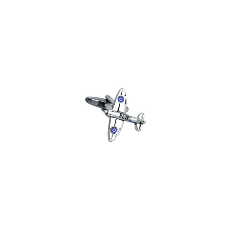 Boutons de manchette, avion de combat Spitfire