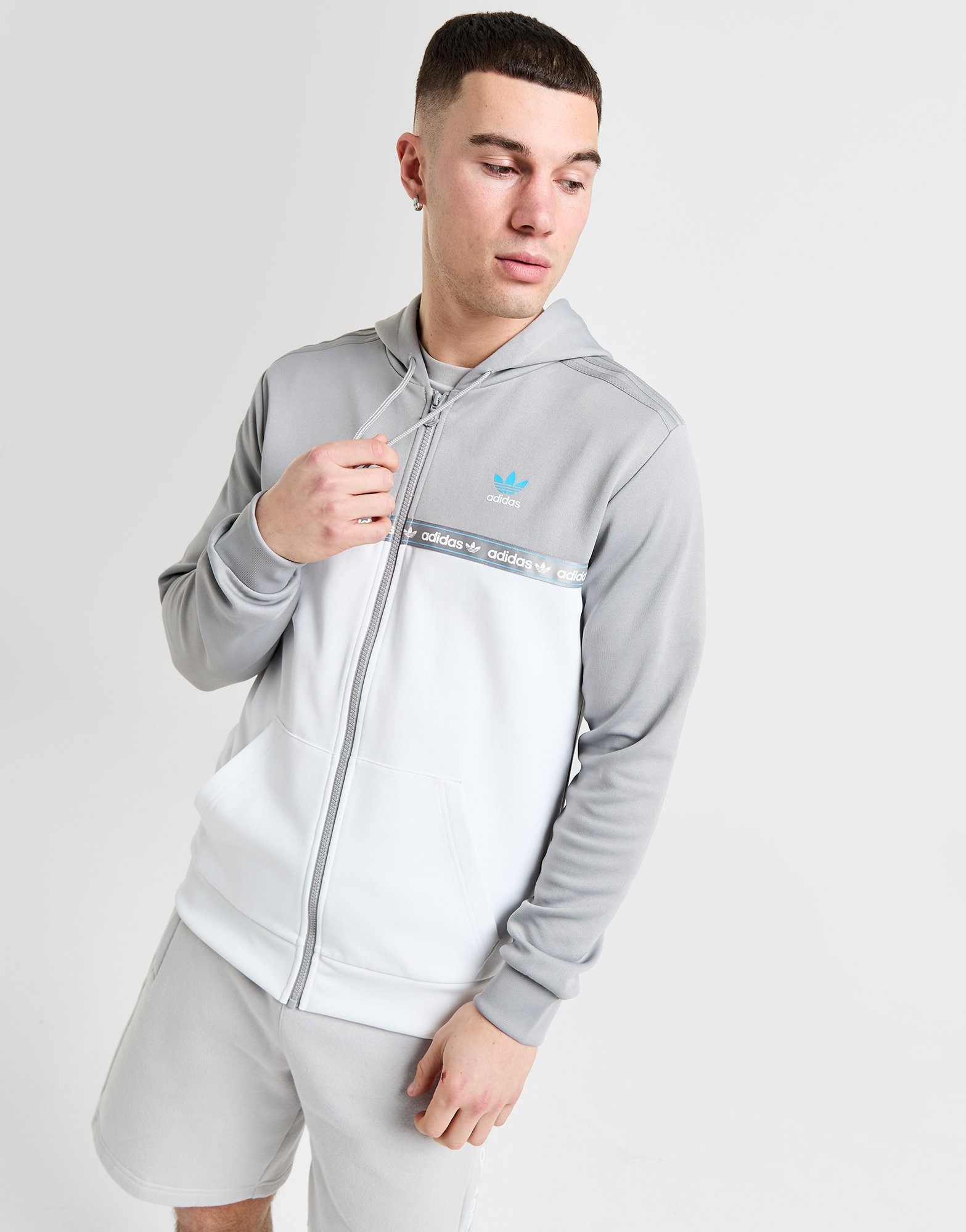 adidas Originals Sweat à Capuche Zippé Tape Homme