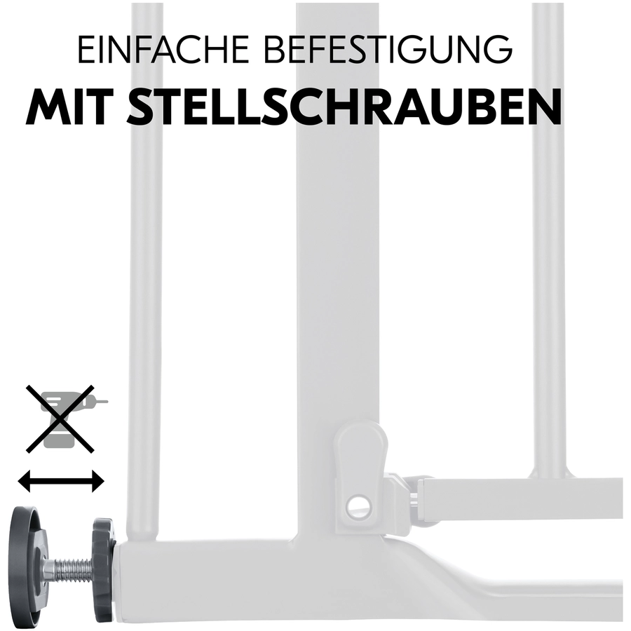 hauck Türschutzgitter Clear Step Autoclose 2 Dark grey