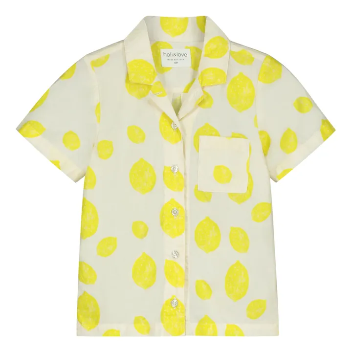 Holi & Love Chemise Citron Coton Bio | Jaune