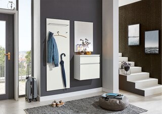 VOSS Hängeschuhschrank SALEA Lack weiß/ Balkeneiche
