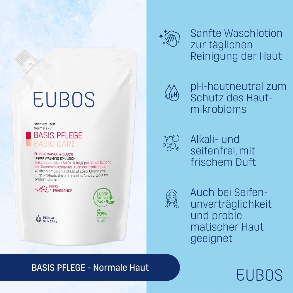 EUBOS® Flüssig rot Nachfüllbeutel mit frischem Duft