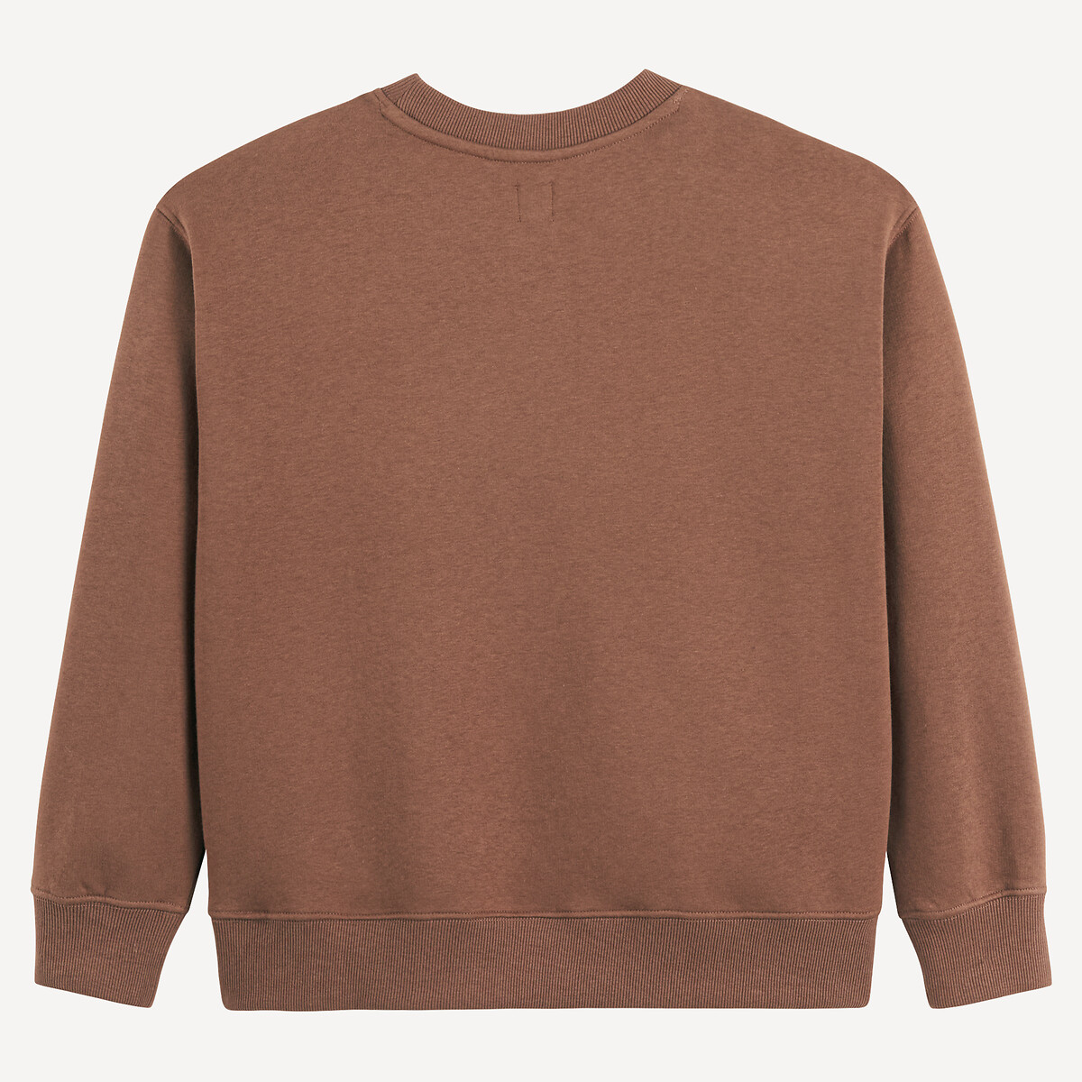 COLEÇÕES LA REDOUTE<br>Moletom de gola redonda achatado