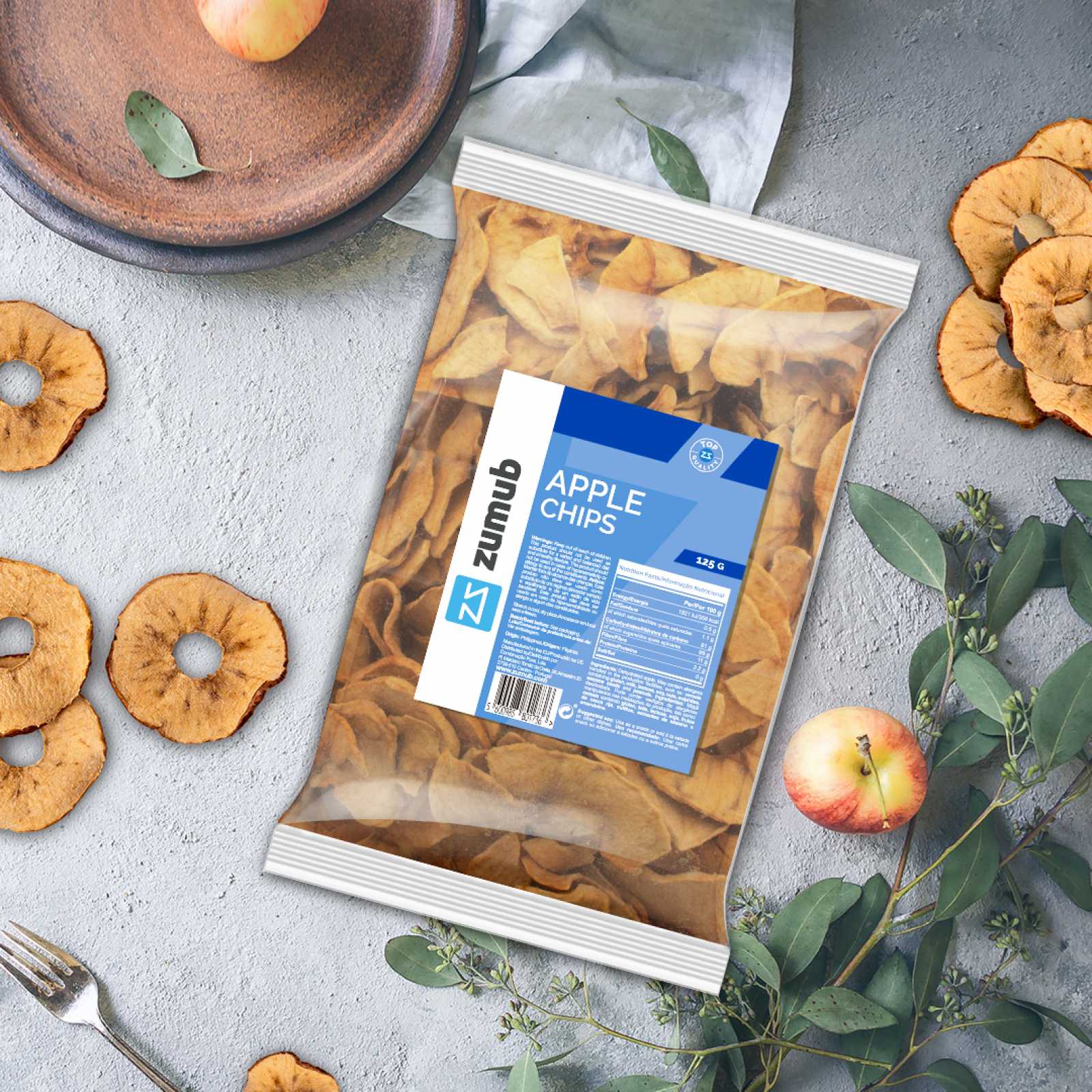 Chips de maçã Zumub 125g