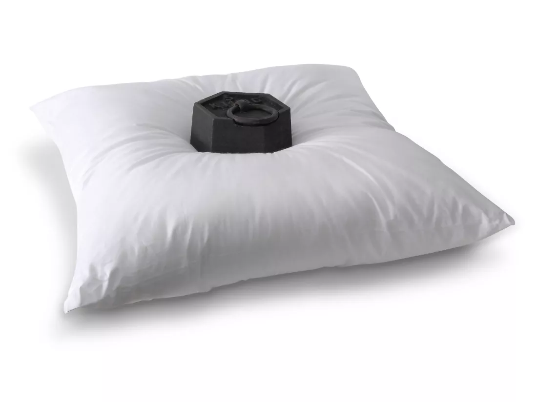 Lot de 2 oreillers - 60 x 60 cm de DREAMEA - 600 gr - MARIN