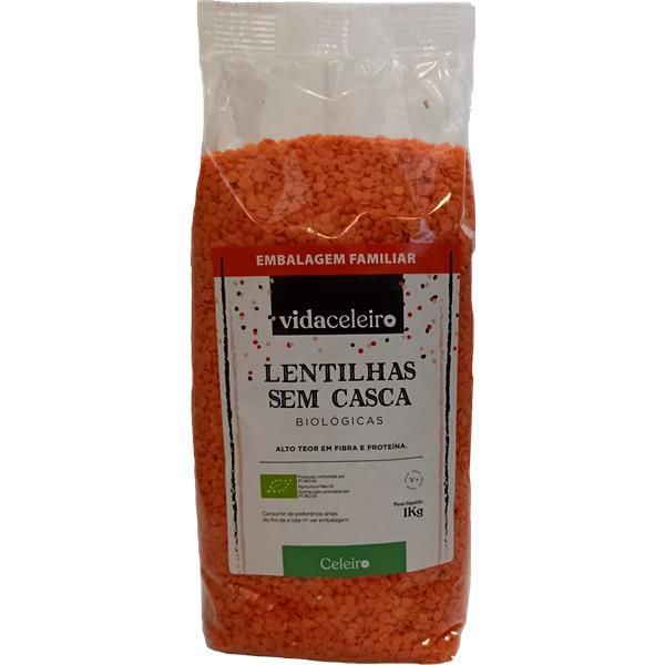 Vida Celeiro Lentilhas Sem Casca Bio 1Kg