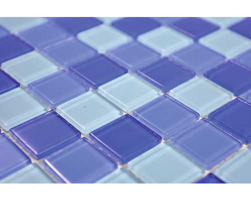 Glasmozaïek CM4SE3M Kristalmix blauw 30x30 cm