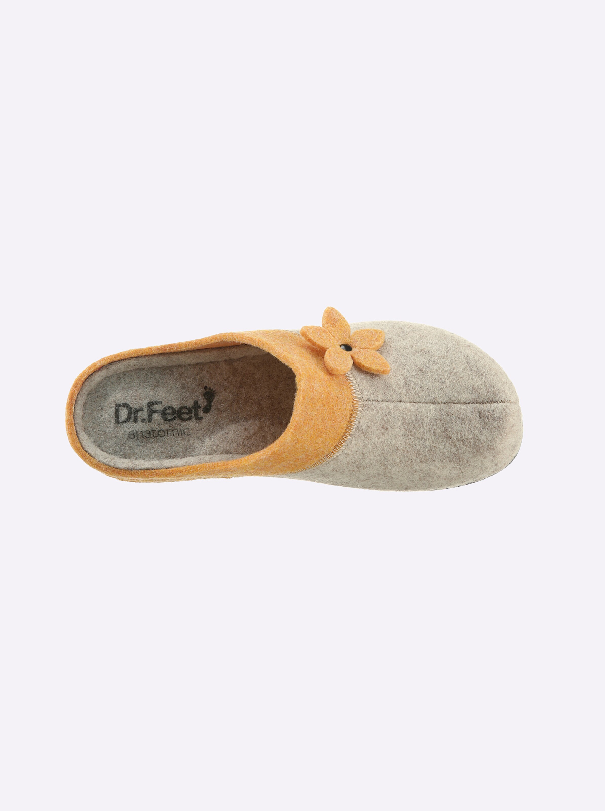Dr. Feet Pantoffel in gelb