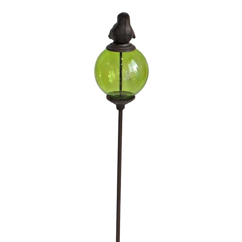 Tuteur boule oiseau vert 10x117cm