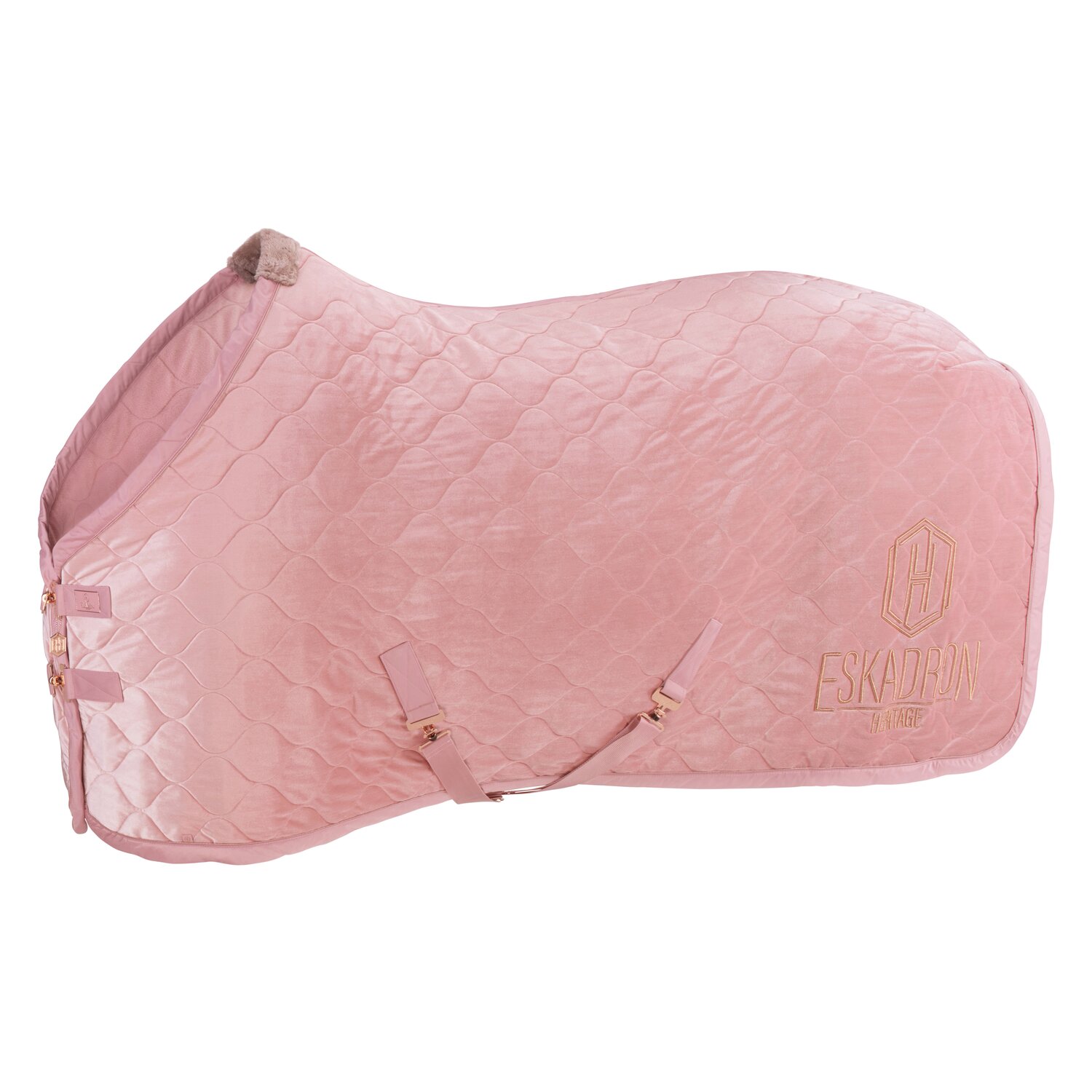 ESKADRON Heritage Abschwitzdecke Velvet  - pearl rose