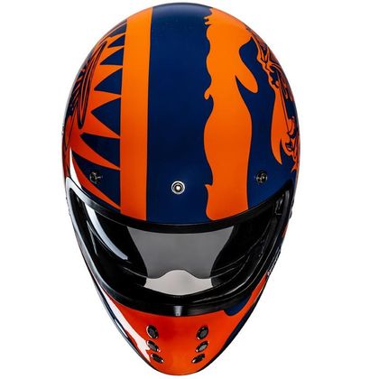Casque Hjc V60 - FLAME - Bleu / Orange
