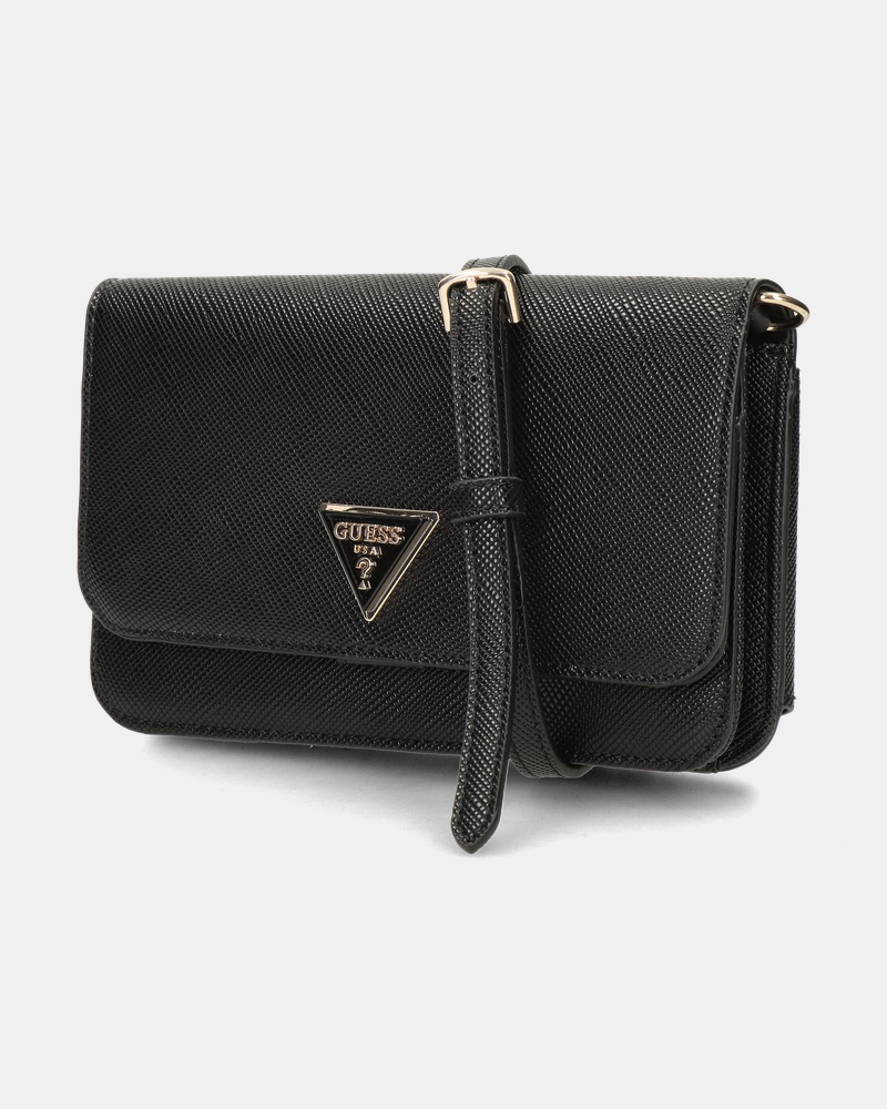 Guess Noelle Xbody Flap Schoudertas  - zwart