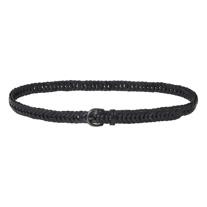 Dragon Diffusion Ceinture tressée 2 cm | Noir