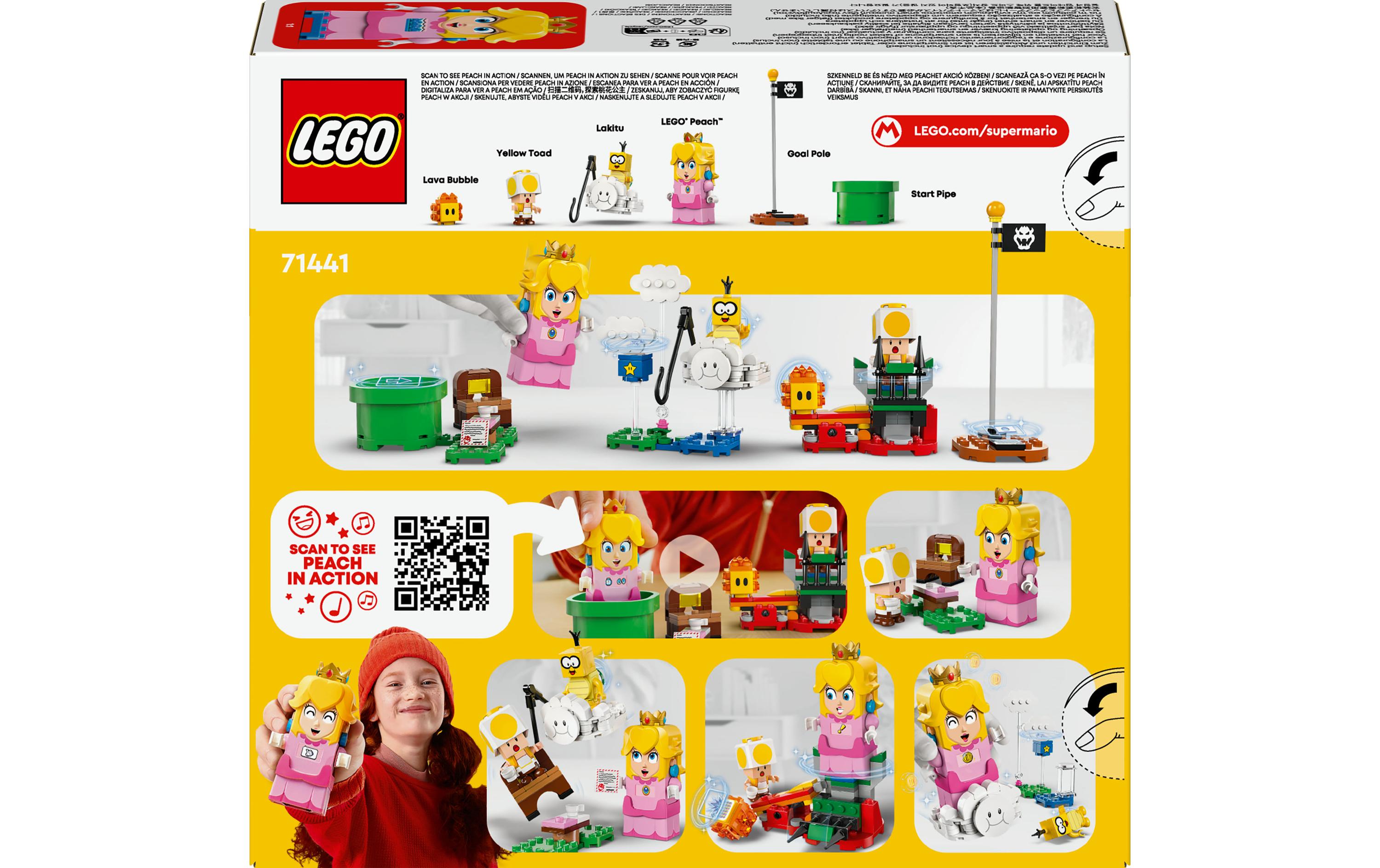 Super Mario Abenteuer mit der interaktiven Peach 71441Fantastisches Kinderspielzeug mit Prinzessin