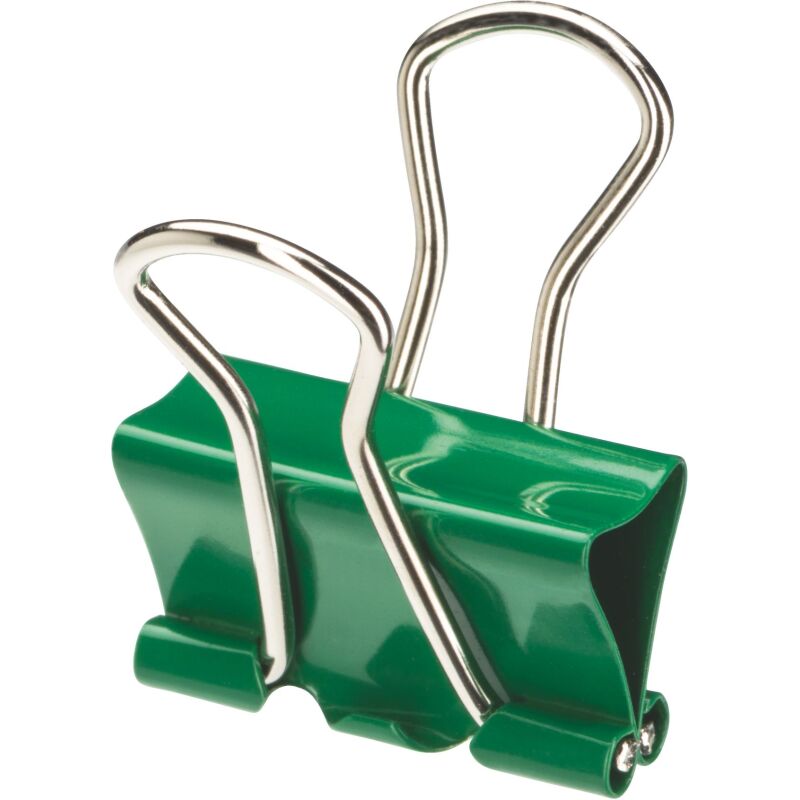 Pince double clip couleurs assorties - Boîte de 10