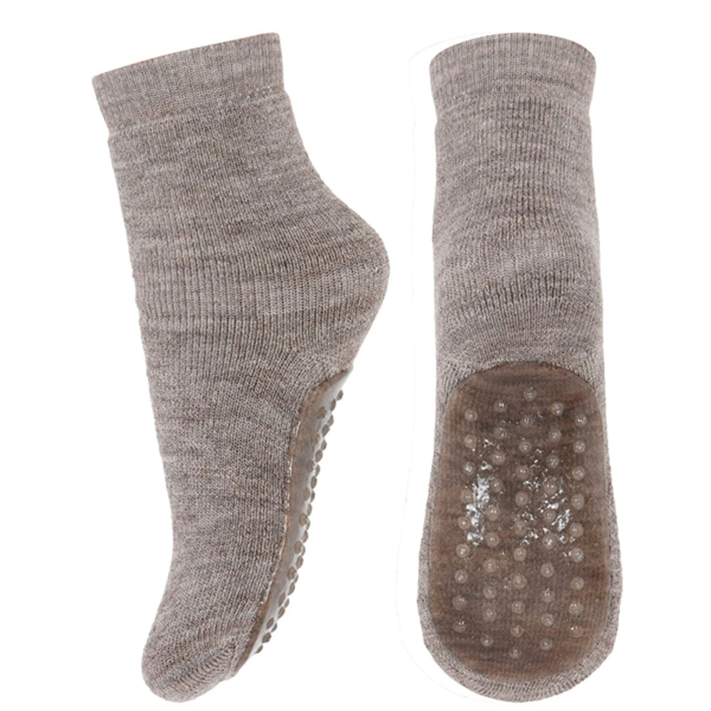 MP 79187 Strømper Anti-Slip 202 Light Brown Melange