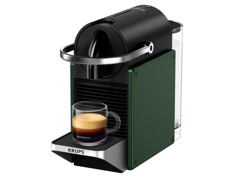 Krups Kaffeemaschine Nespresso Pixie XN3063CH Dunkelgrün Elegante Kapselmaschine