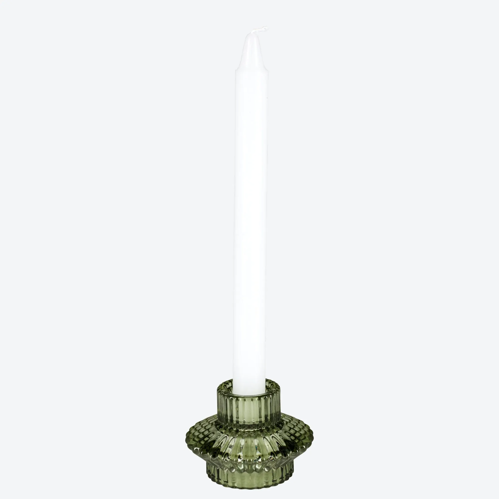 2-in-1-Kerzenhalter aus Glas, ca. 8x6cm