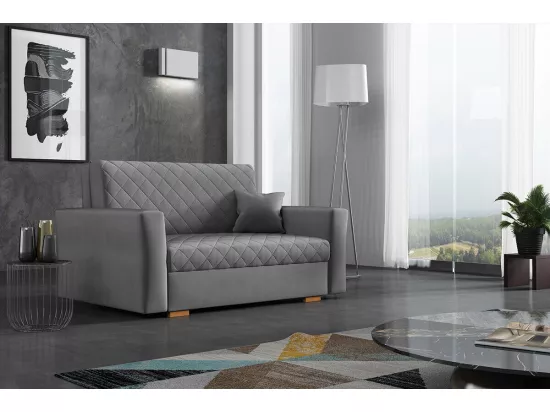 Canapé convertible Columbus 146, Boîte de literie, 85x145x98cm, Mobilier déjà assemblé