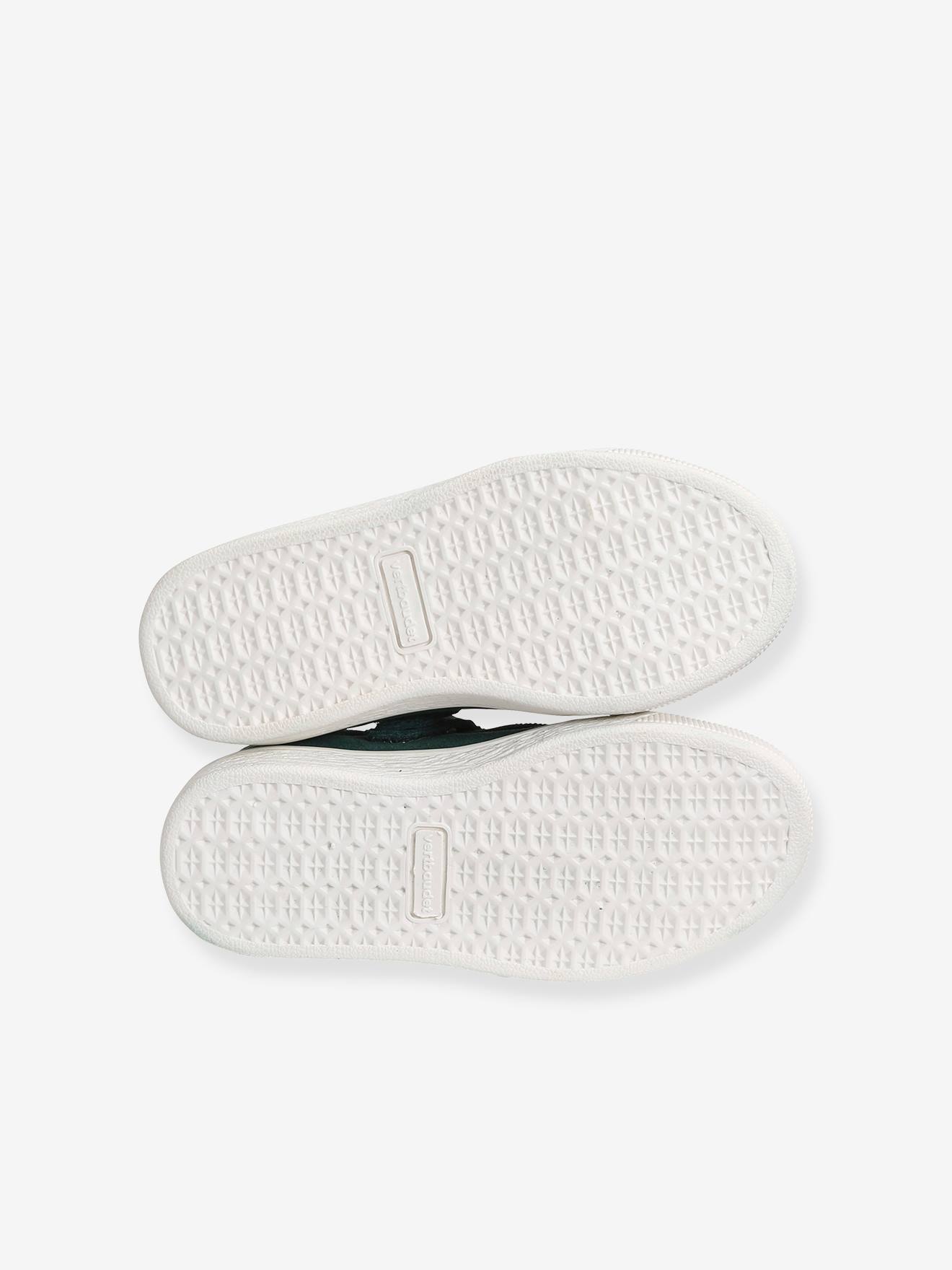 Tênis de couro com cadarço e zíper, para meninas, marrom médio, bicolor/multicolorido