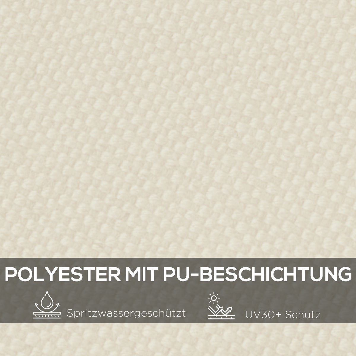 Outsunny vervangingsdak voor pergola, zonwering voor terrasoverkapping, met UV-bescherming, 297 x 243 cm, polyester, beige