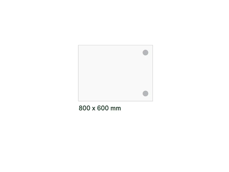 Skrivebord, tilbyg DNA Birk 800x600 mm I-ben Sort