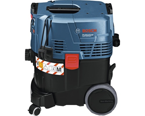 Bosch Professional GAS 35 M AFC nat-/droogzuiger inclusief kierenzuigmond, vloerzuigmondset, 1 x PES vlakfilter en 3 x 0,35 m zuigbuizen