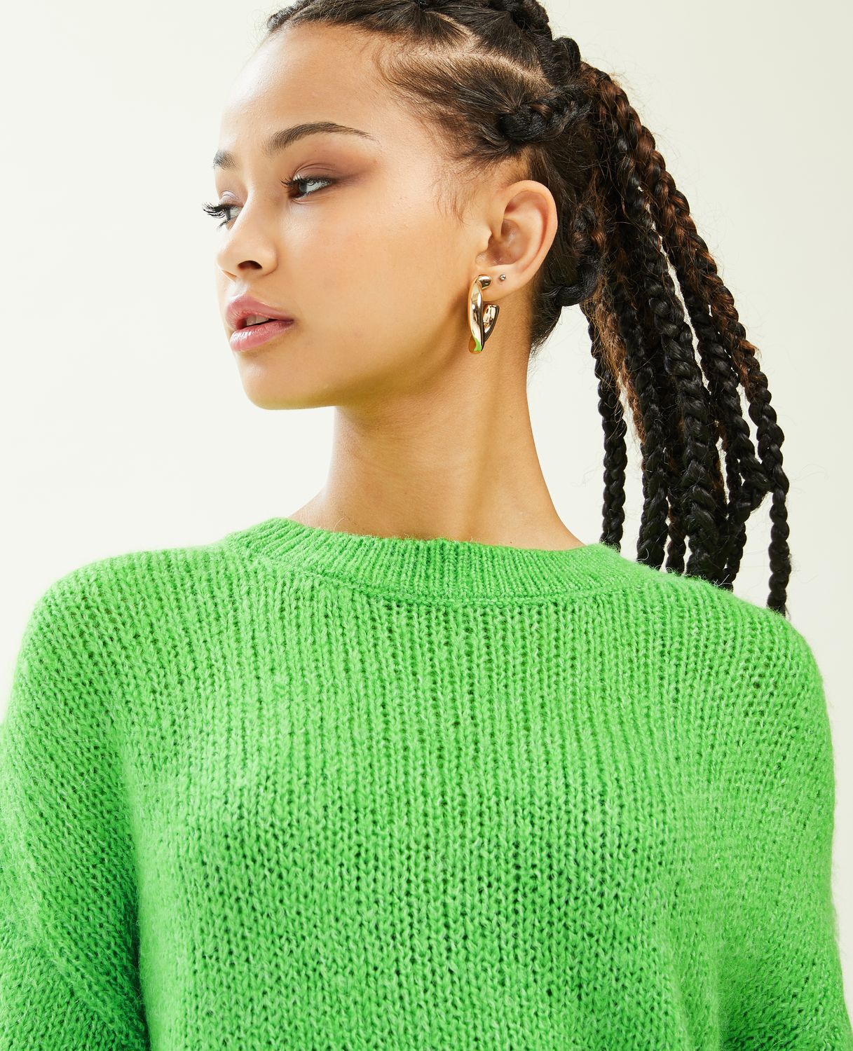 Pull manches courtes - Vert