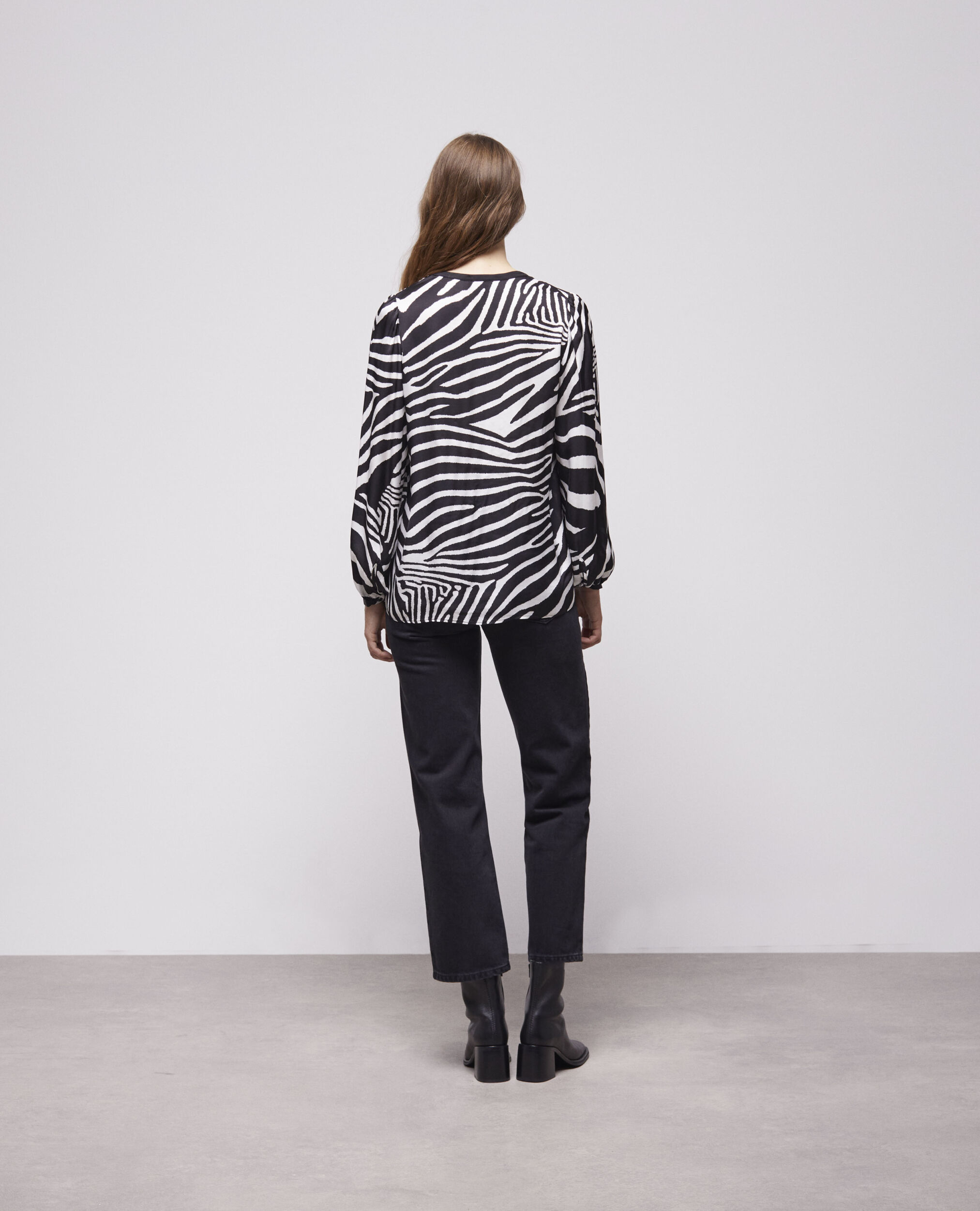 Blouse imprimée zébré