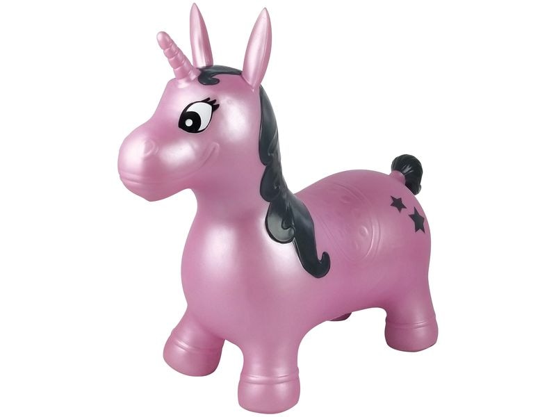 Lexibook Hüpftier Einhorn 50 cm Aufblasbares Einhorn zum Hüpfen und Springen