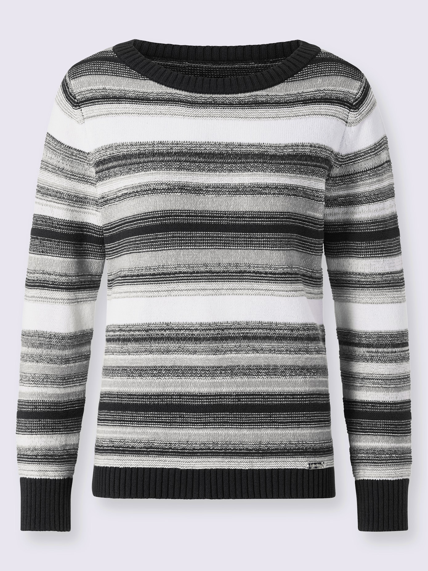 Pull à rayures pur coton