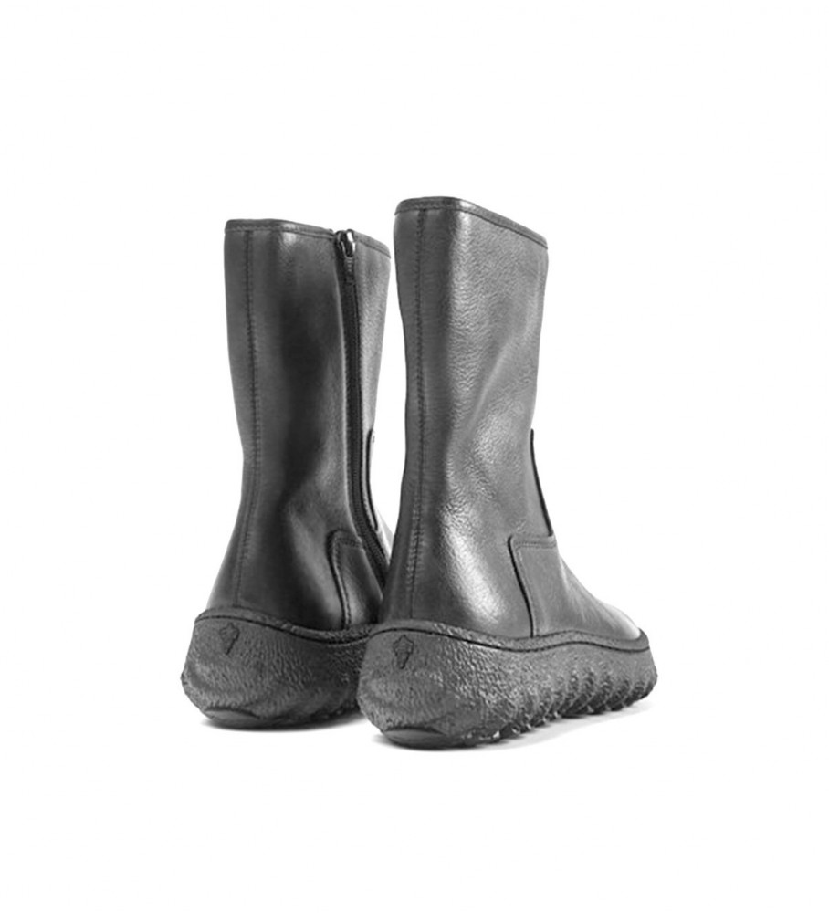 Botas de couro preto Camper Ground