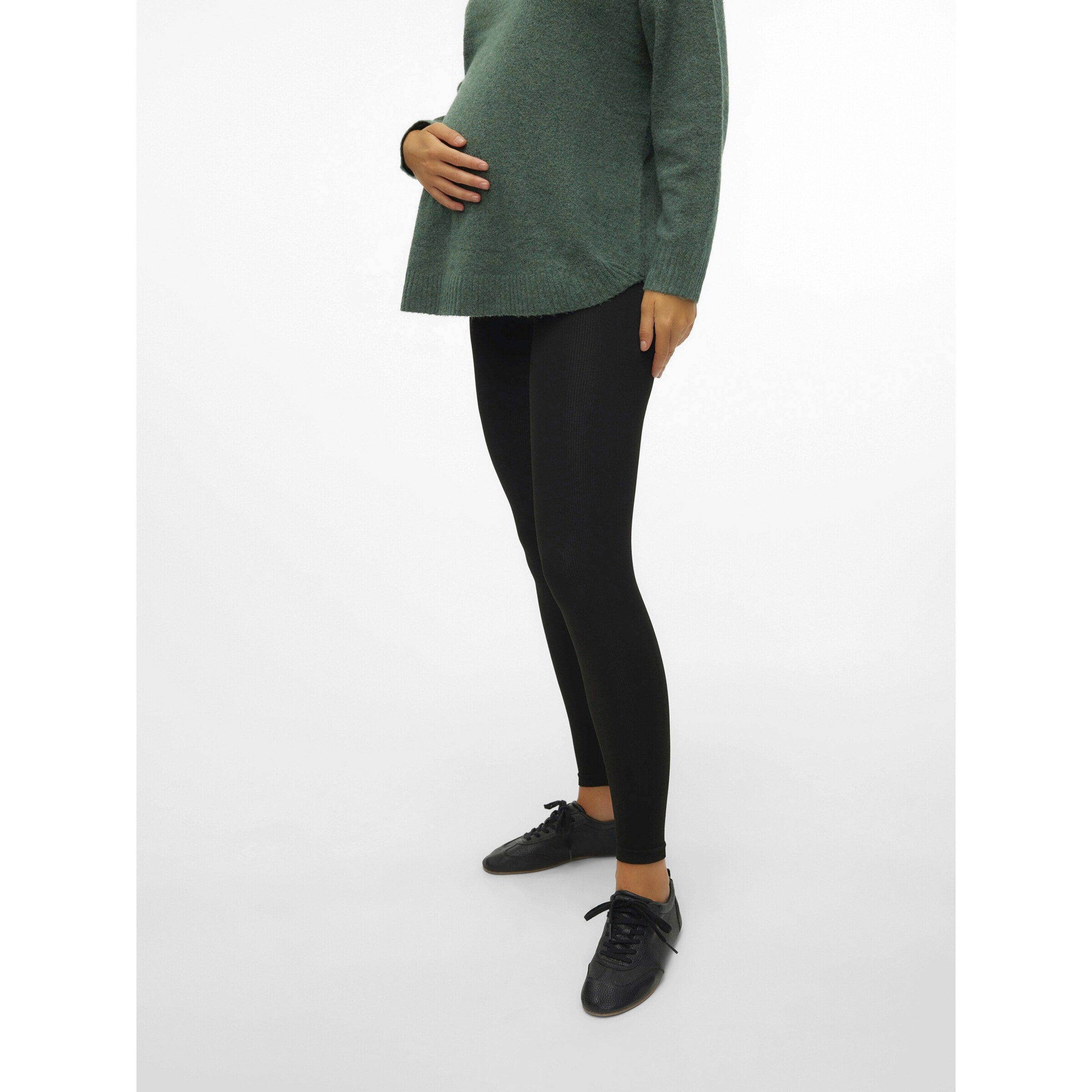 Vero Moda Maternity Umstands-Leggings Misa Rippqualität schwarz