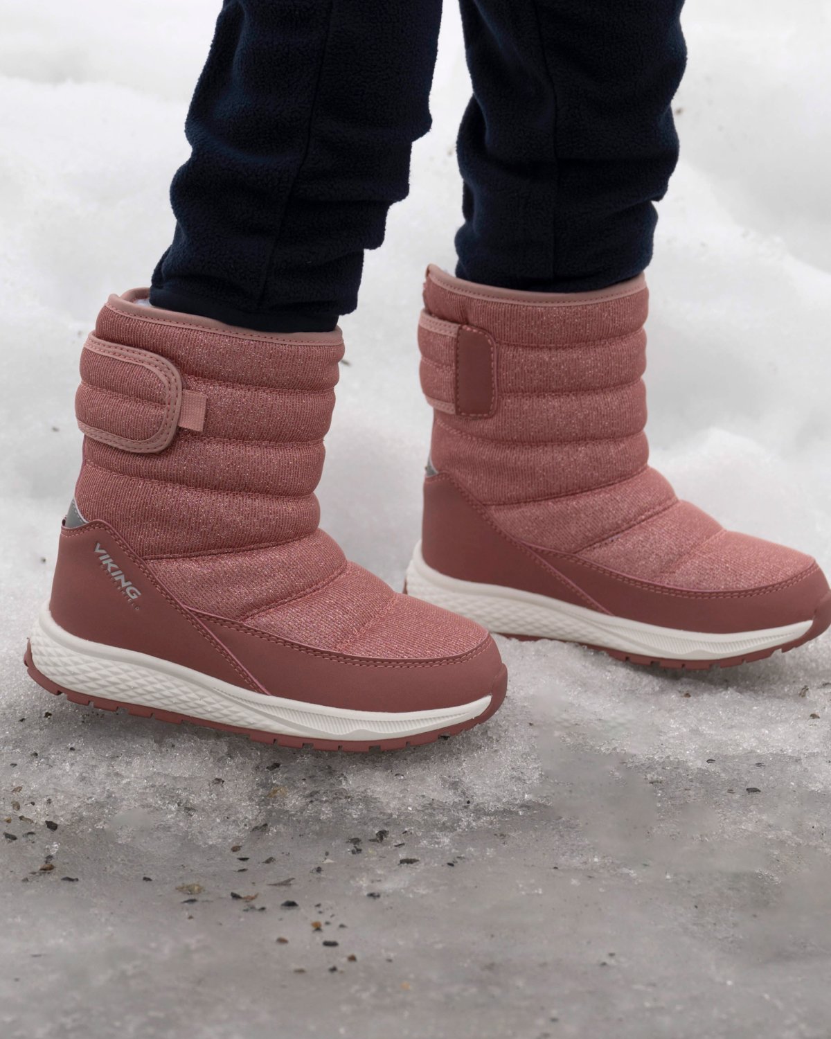 Viking Vintersko Barn – Vanntette Vinterstøvler | Equip Glitter Warm WP Pull-on