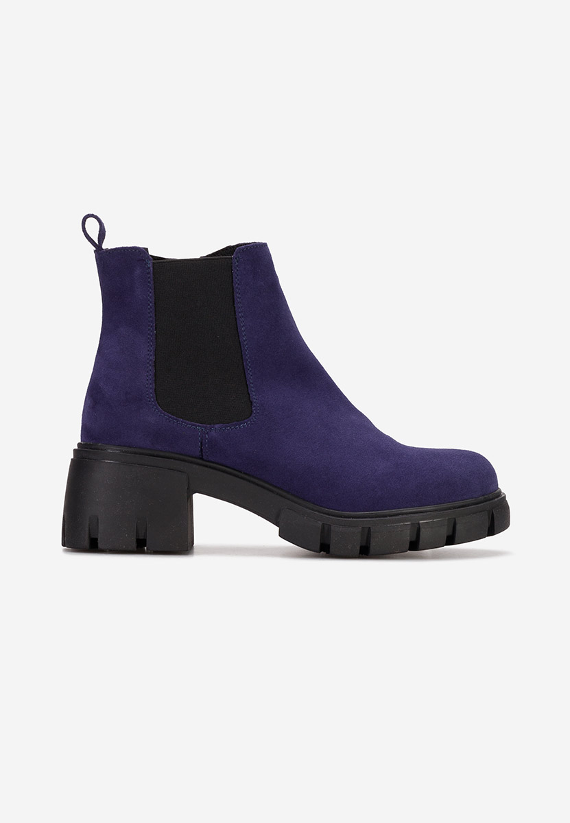 Bottines femme en daim marine Rowa