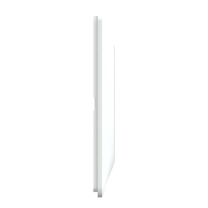 Plaque de finition triple Schneider Electric Ovalis blanc bague laiton