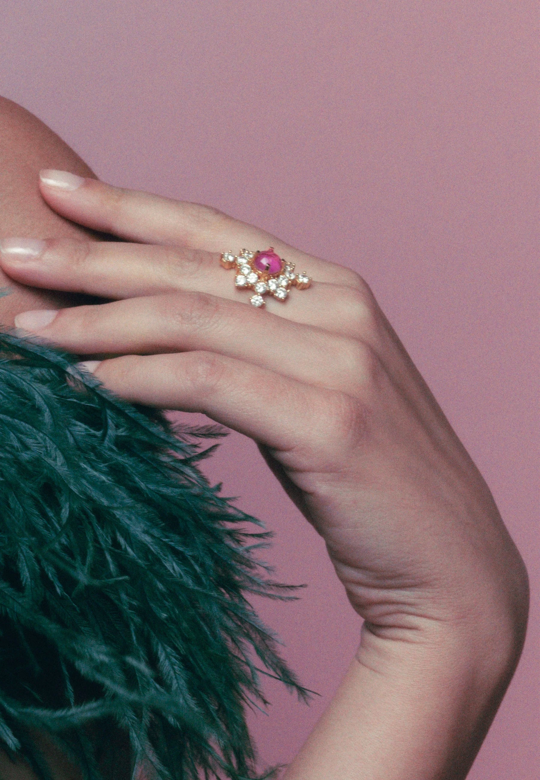 BAGUE ALTAIRA FUCHSIA - Bague altaira fuchsia | Rose