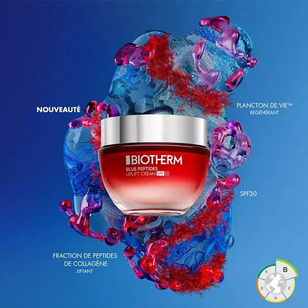 Creme Anti-Idade e Firmador Biotherm Blue Peptides Uplift FPS 30 50ml