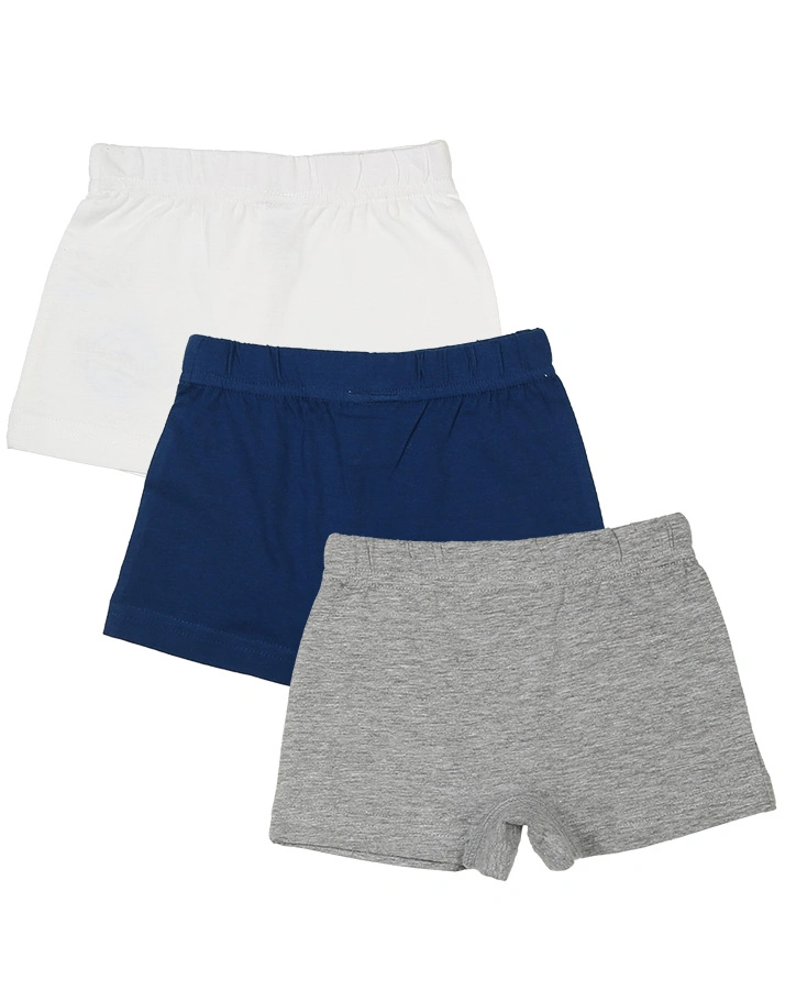 Boxershorts CHAMPIONS 3er-Pack in blau/weiß/grau