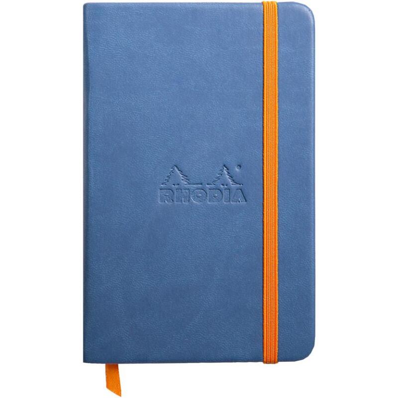 Rhodiarama carnet rigide A6 96 feuilles unies papier ivoire 90 g fermeture élastique