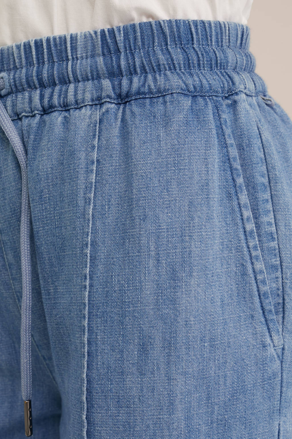 WE Fashion straight sweatpant light blue denim