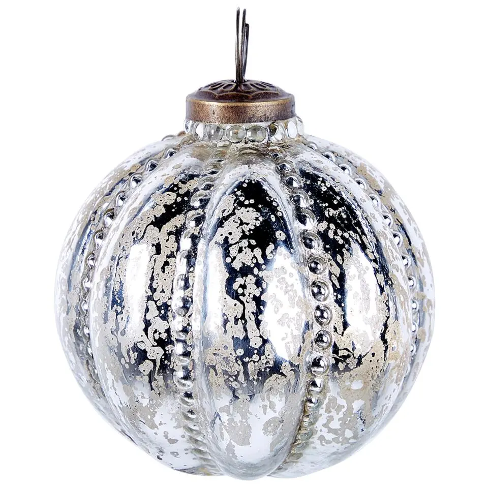 ARGENTIN - Kerstballen set van 6 - Zilver - Glas