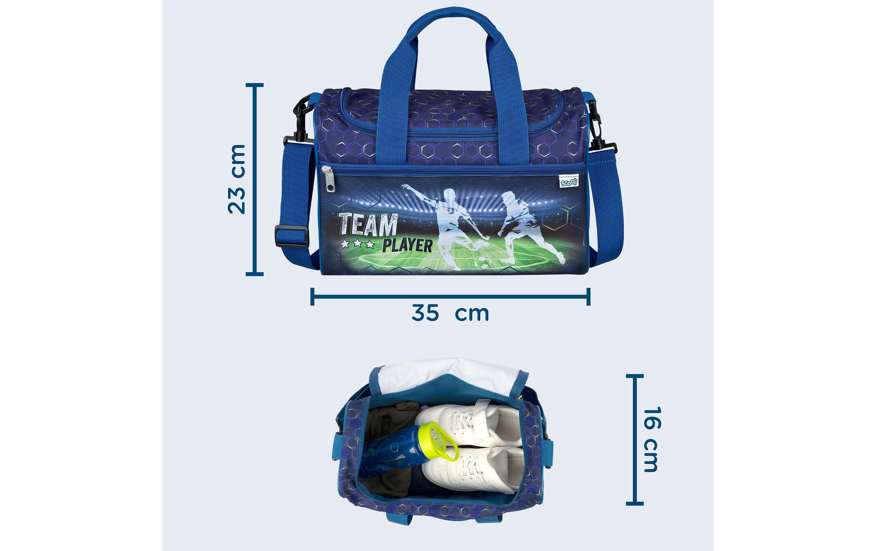 Turnsack Fussball 8 lSporttasche oder Reisetasche für Kinder