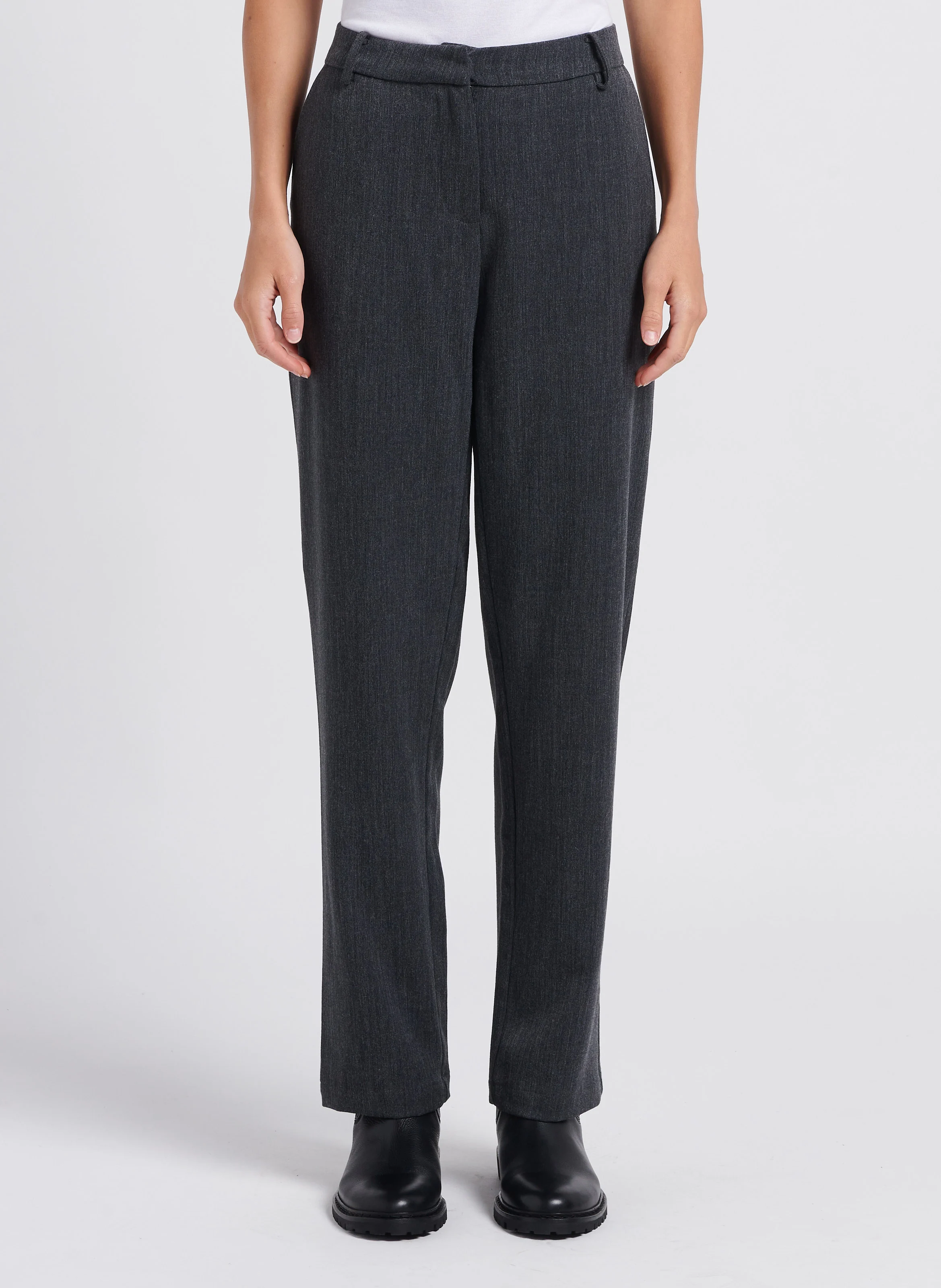 RILEY - Pantalon droit| Gris