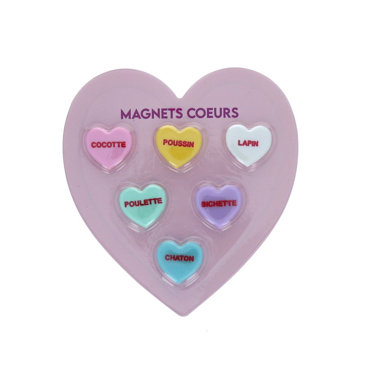 Lot de 6 magnets cœur  Le petit Souk