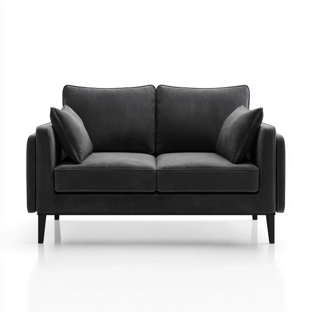 2-Sitzer-Sofa Stoff 150x85x90 cm - Dunkelgrau - Modernes Design