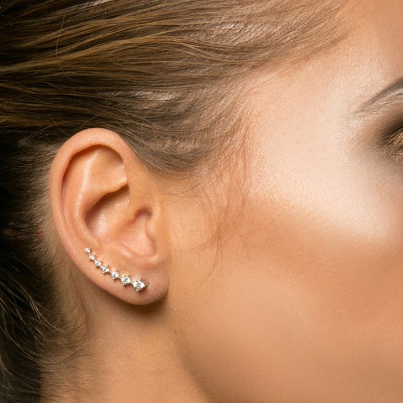 Boucles D'oreilles Angels Argent Rhodié